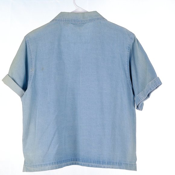 Vintage Chambray Embroidered Outfit Petite Large - Picture 7 of 13